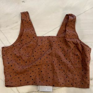 Dry Goods crop tank top by Thread & Supply sz L NWT
